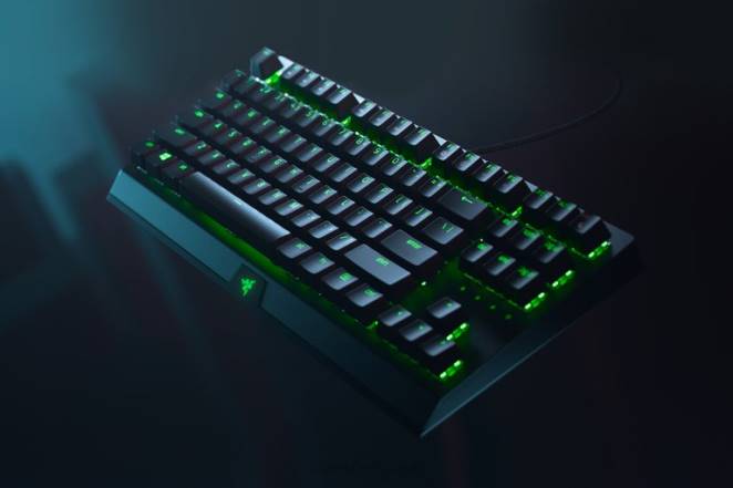 Razer clavier noir blackwidow v3 tenkeyless - interrupteur jaune - nous F8BX62