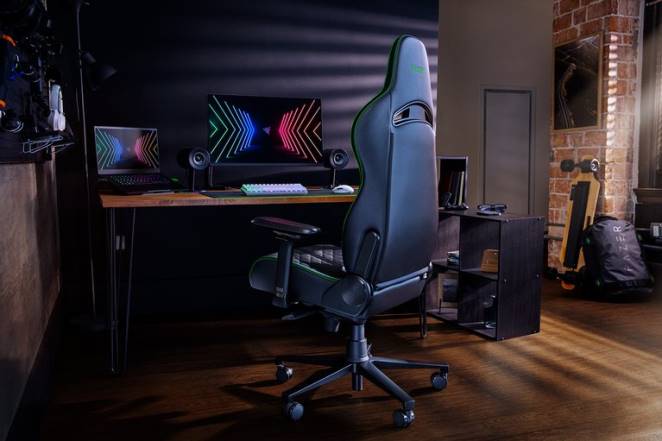 Razer chaise de jeu vert enki F8BX131