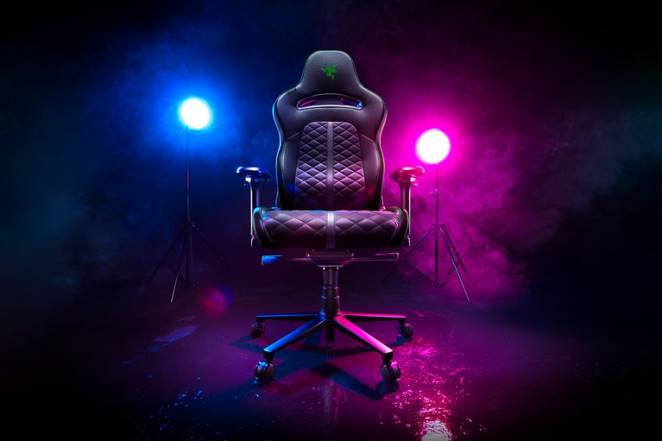 Razer chaise de jeu vert enki F8BX131